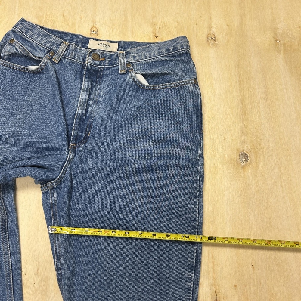 Jones Sport Straight Jeans Womens 12 Medium Wash Blue High Rise Regular Denim - Picture 8 of 12